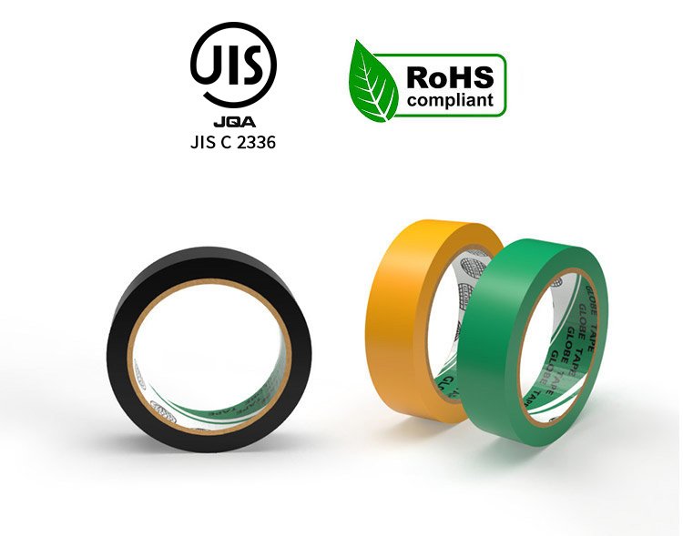 2141-Japan JIS approved RoHS2 product PVC Electrical Tape Cold-resistant ( -10 ºC to 80ºC).